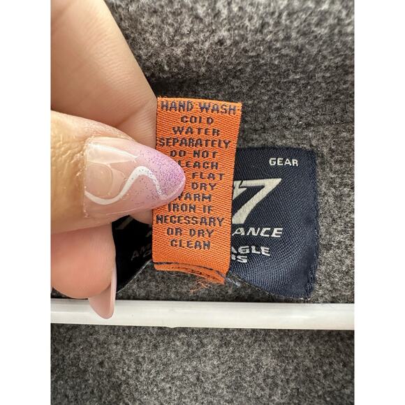 American Eagle Mens Sweater Size XL Gray AE77 Performance Lambswool 1/4 Zip VTG - Picture 5 of 10